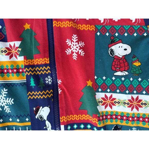 Bed Head PJs x Peanuts One-Piece Men's Hooded Snoopy Pajamas Size Medium - Picture 3 of 5